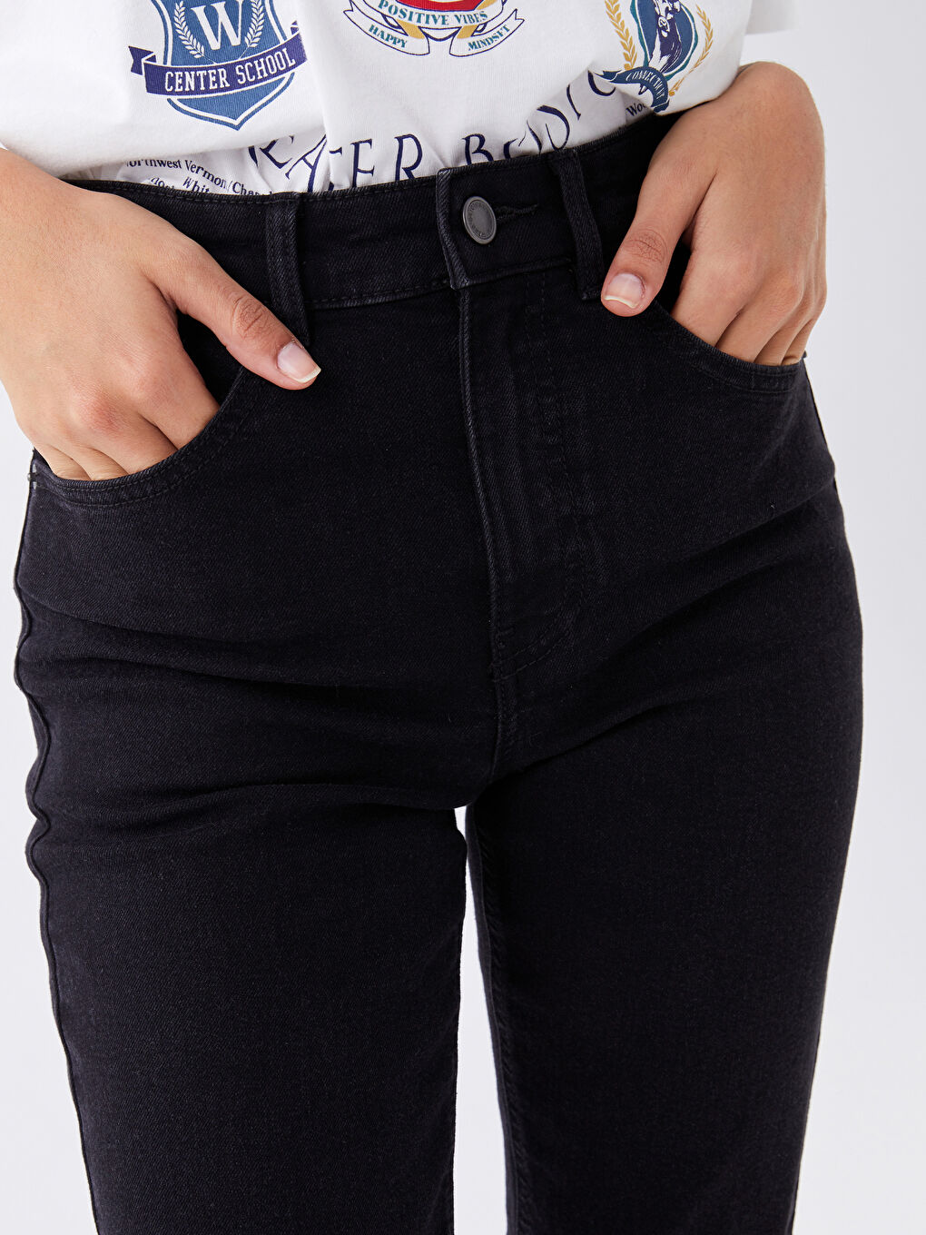 LCW Jeans High Waisted Straight Fit Women's Jeans -W38541Z8-327