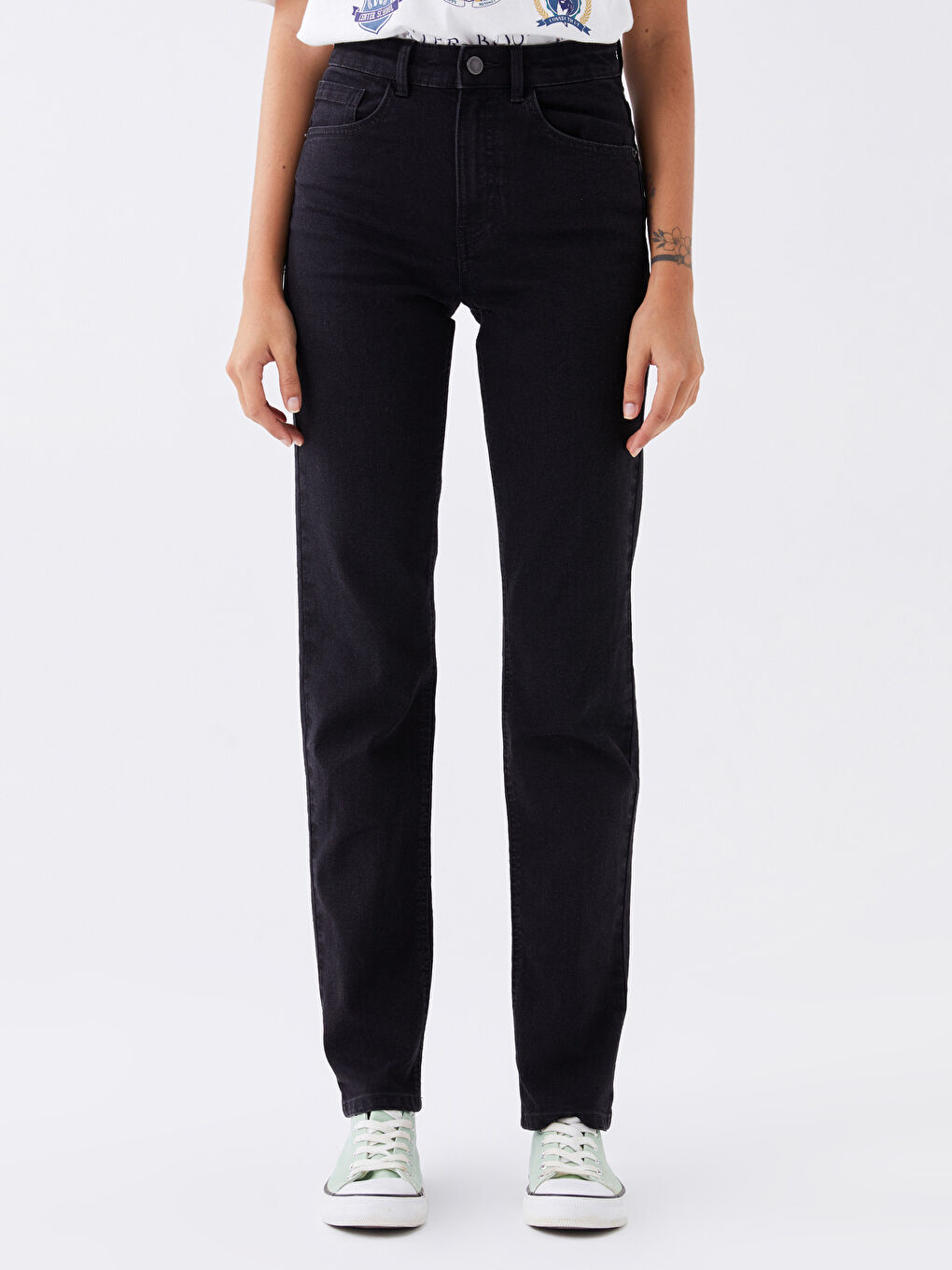 LCW Jeans High Waisted Straight Fit Women's Jeans -W38541Z8-327
