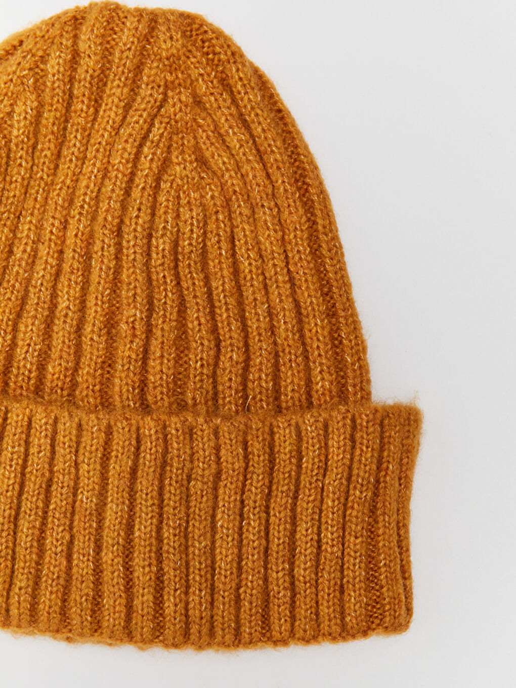 Kahverengi Kadın Triko Bere-5