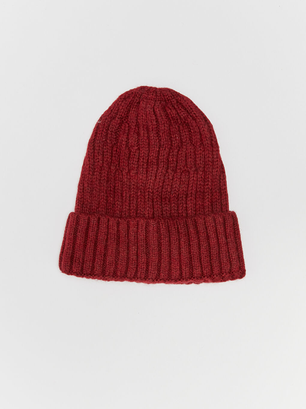 Bordo Kadın Triko Bere-3