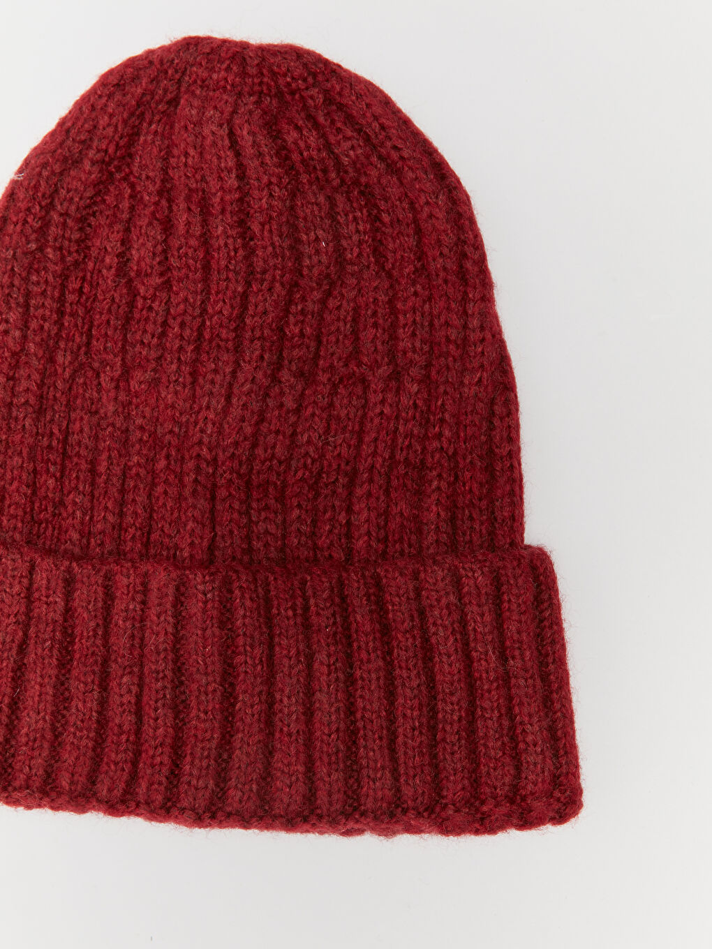 Bordo Kadın Triko Bere-4