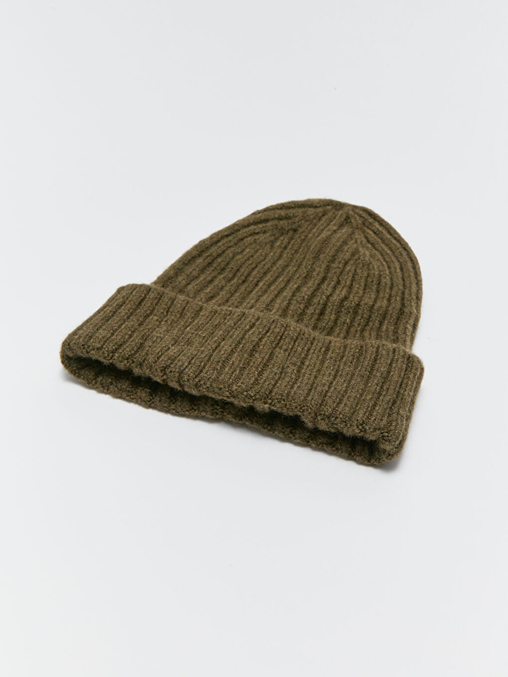 Haki Kadın Triko Bere-4