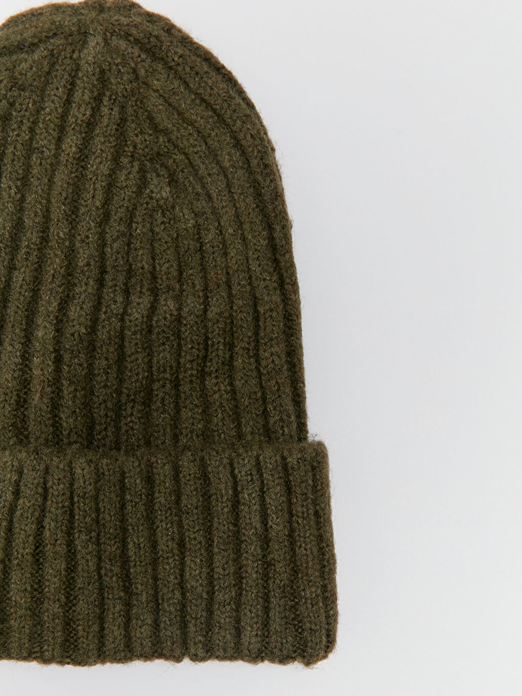 Haki Kadın Triko Bere-5