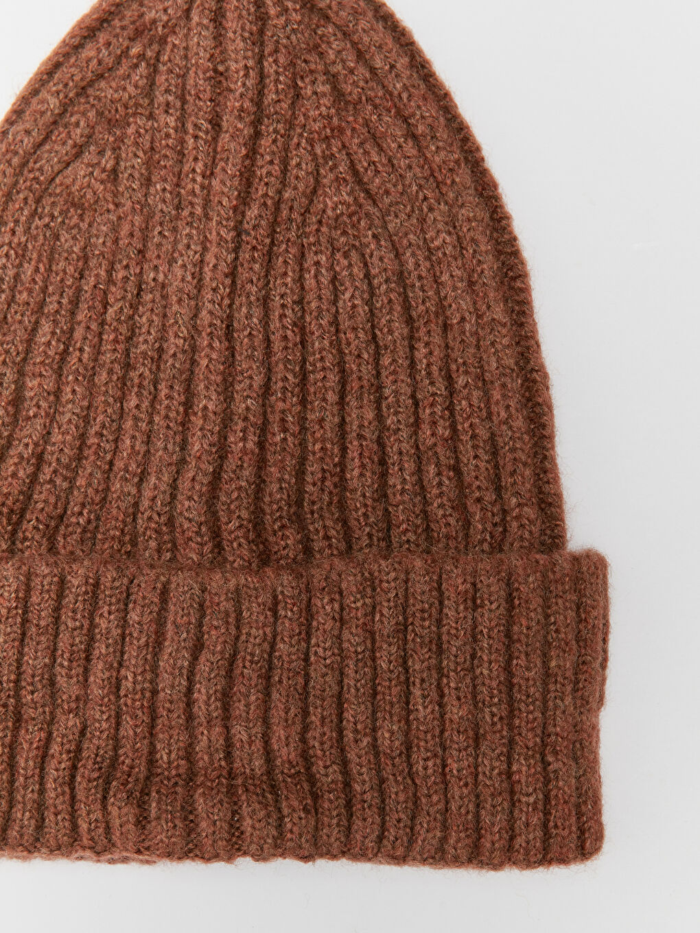 Kahverengi Kadın Triko Bere-6