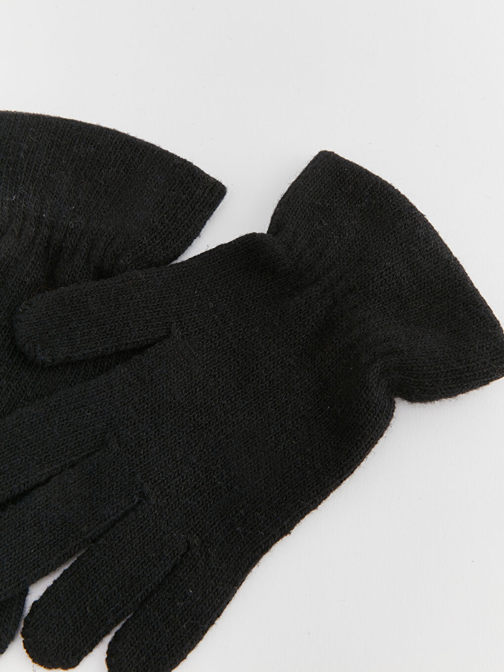Siyah Kadın Polar Eldiven-1