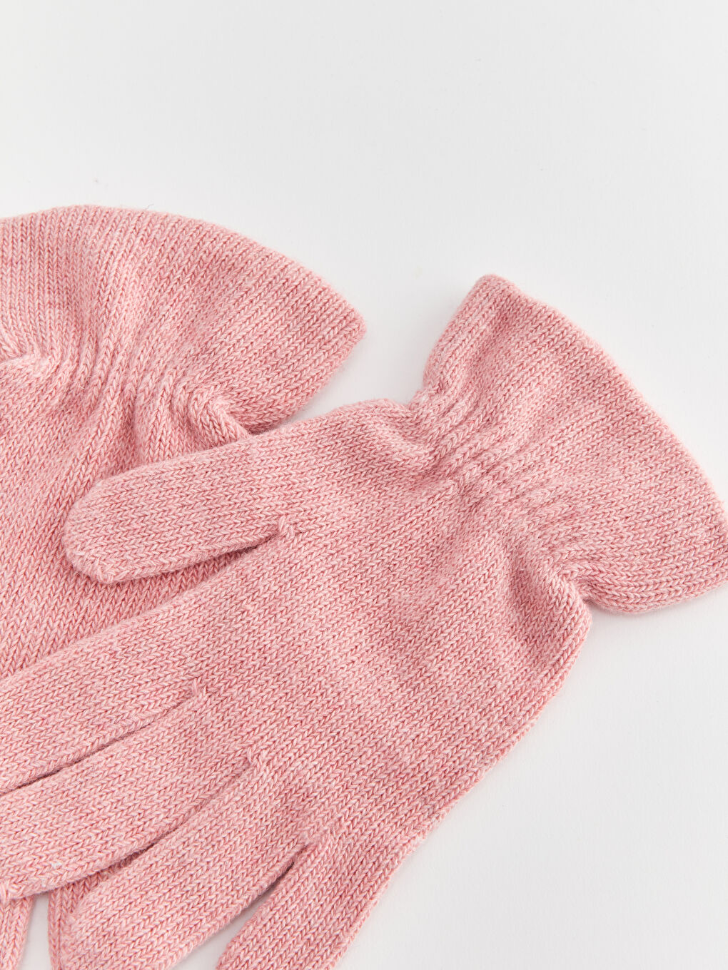 Pembe Kadın Polar Eldiven-1