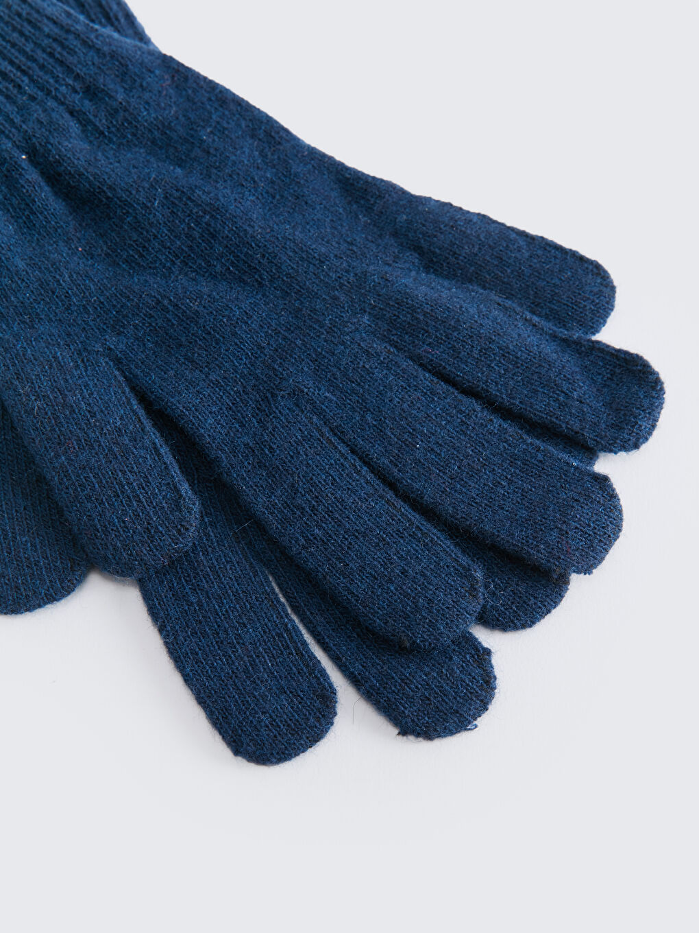Lacivert Kadın Triko Eldiven-2