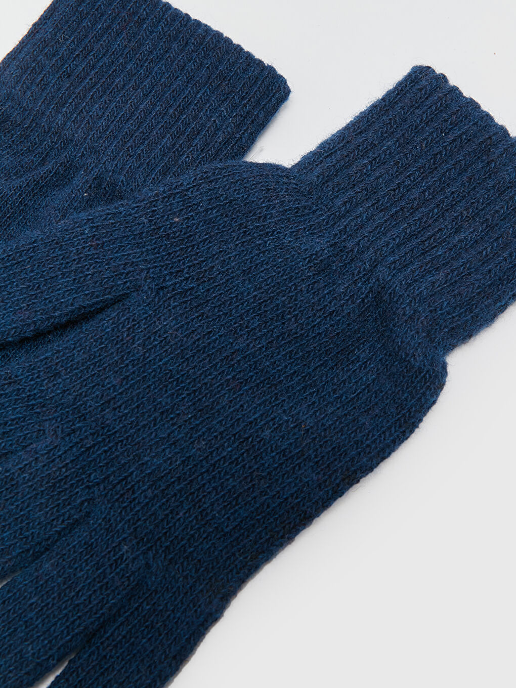 Lacivert Kadın Triko Eldiven-2