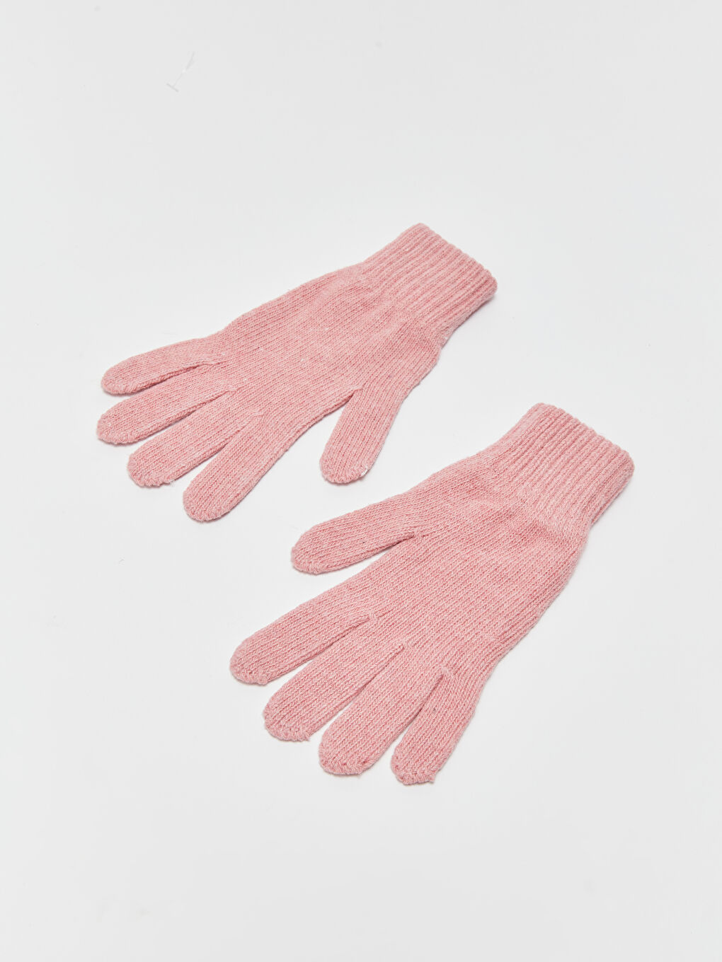 Pembe Kadın Triko Eldiven