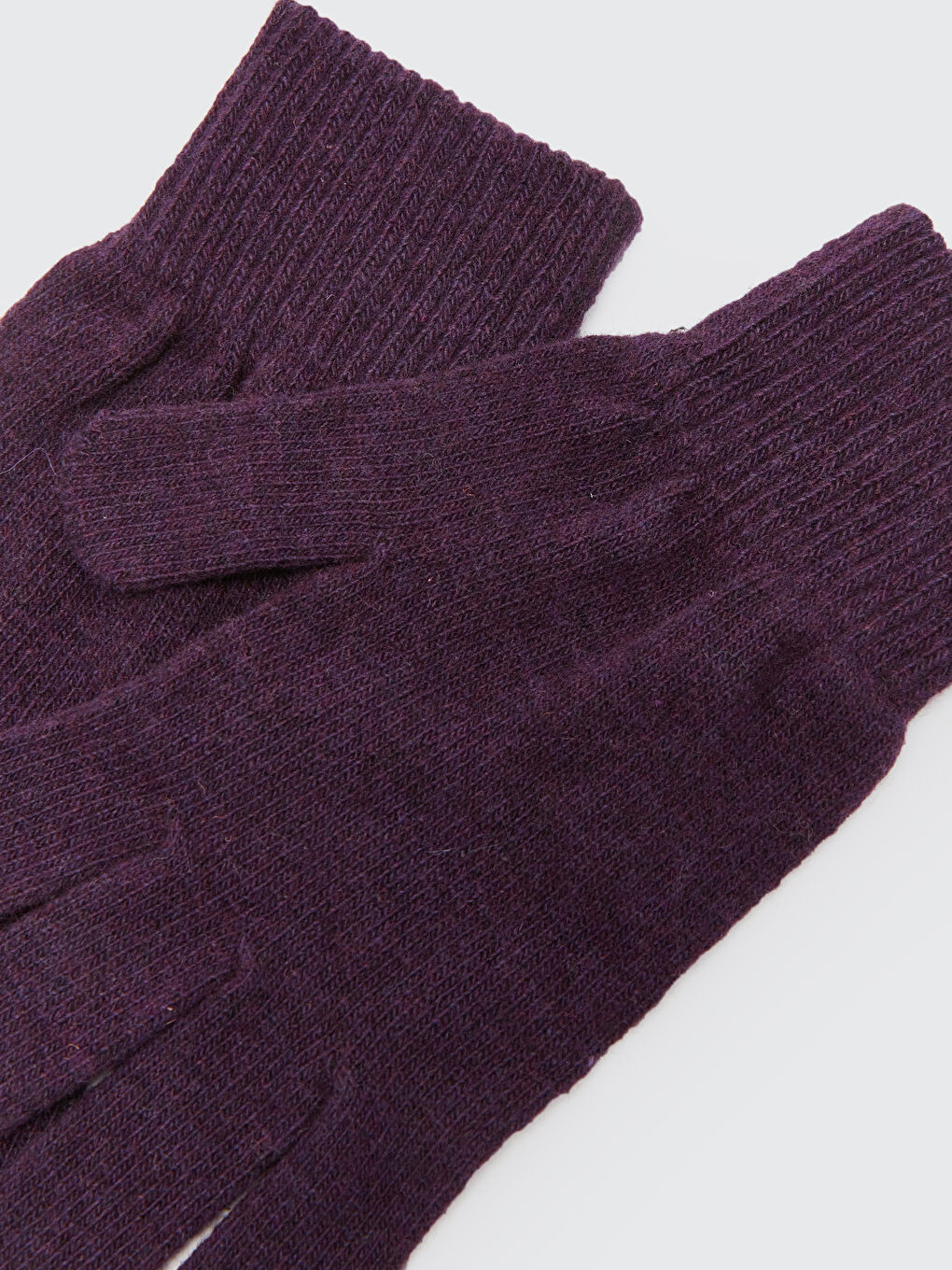 Lila Kadın Triko Eldiven-1