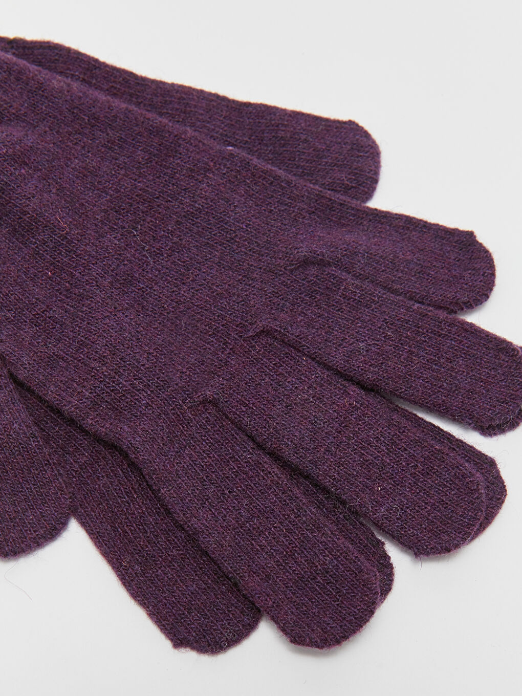 Lila Kadın Triko Eldiven-2