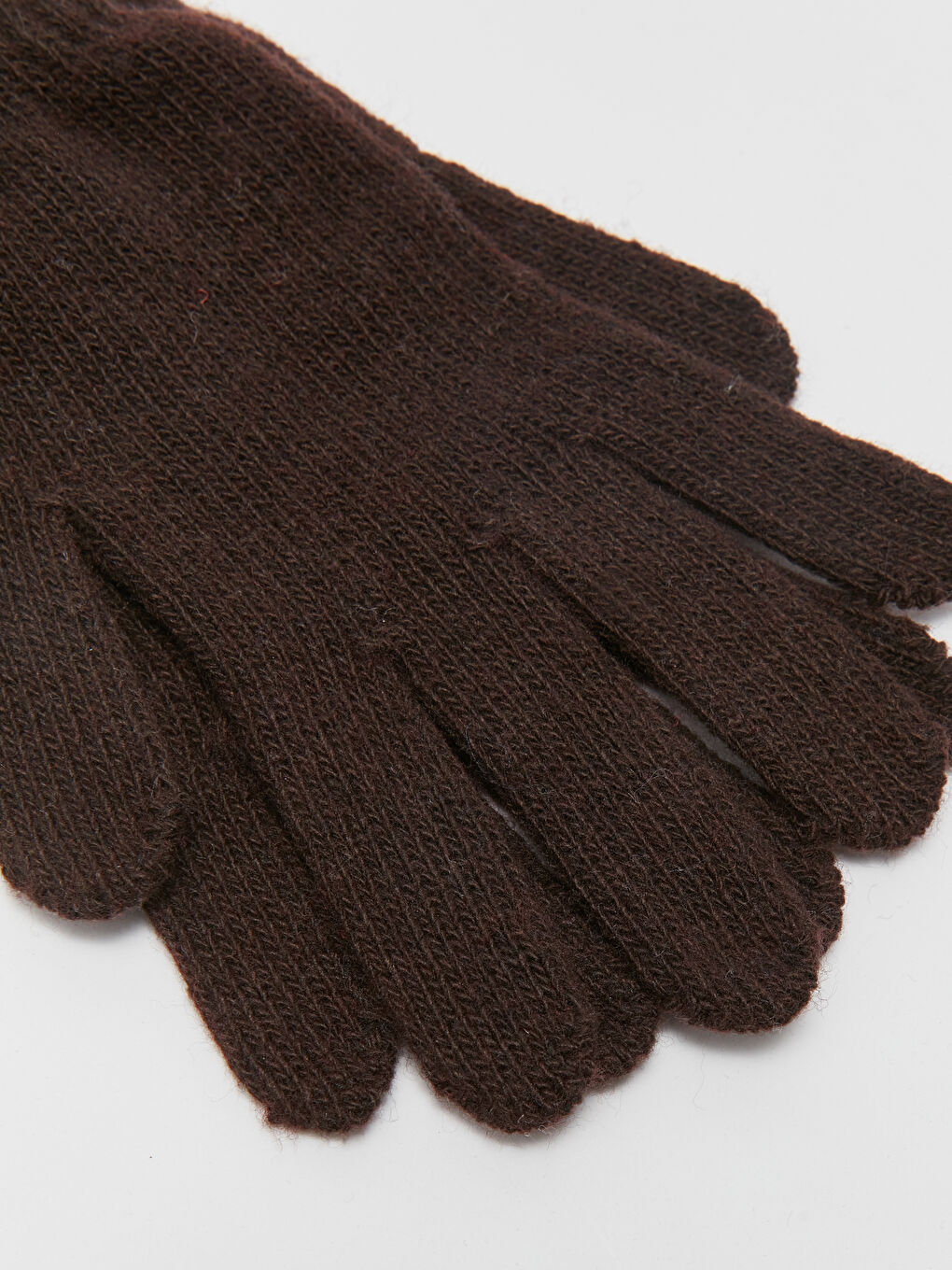 Kahverengi Kadın Triko Eldiven-1