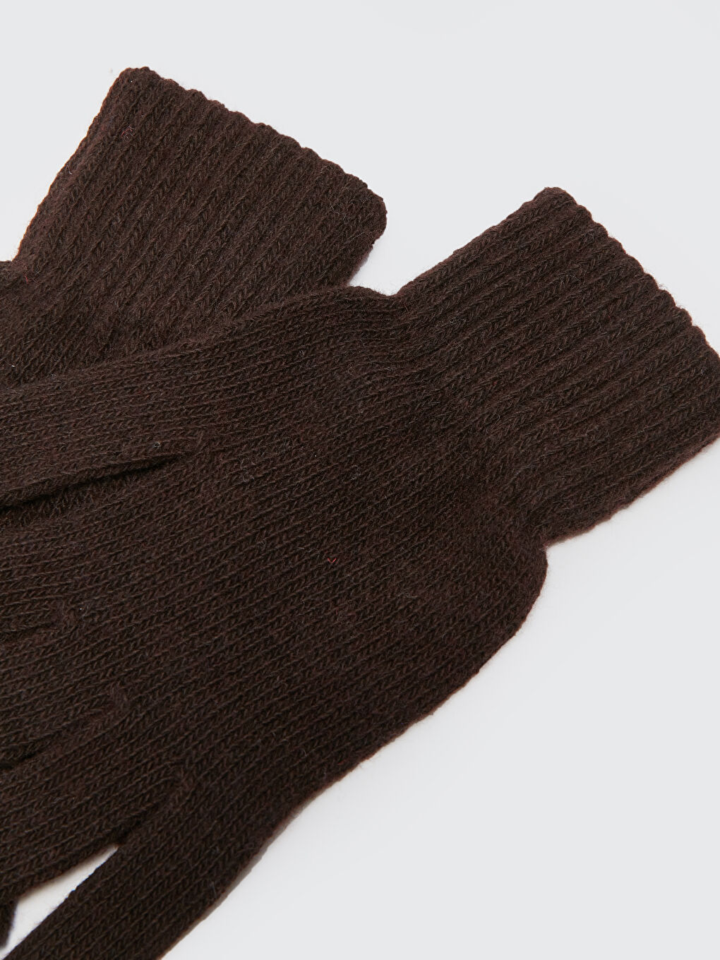 Kahverengi Kadın Triko Eldiven-2