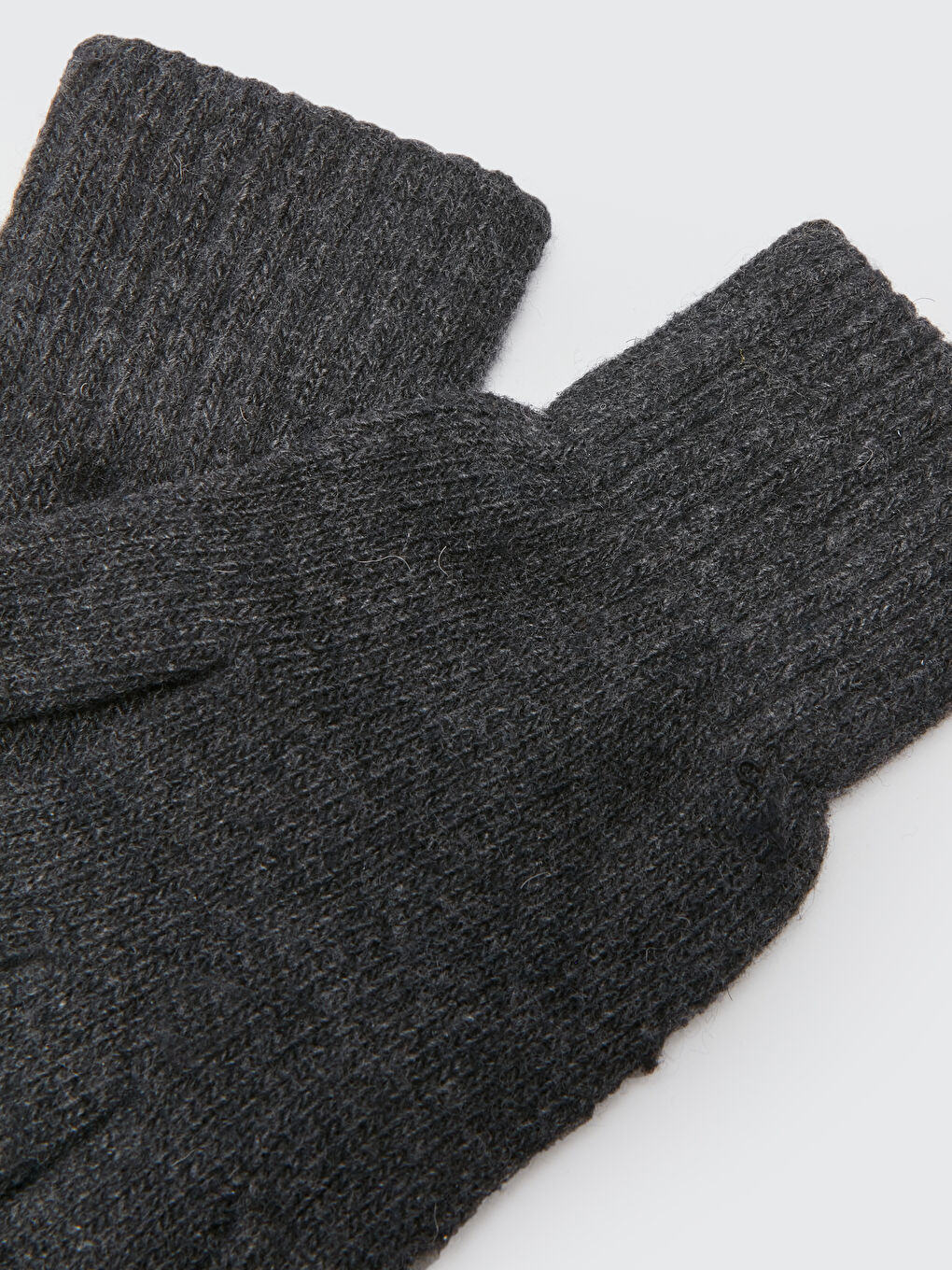 Antrasit Kadın Triko Eldiven-2