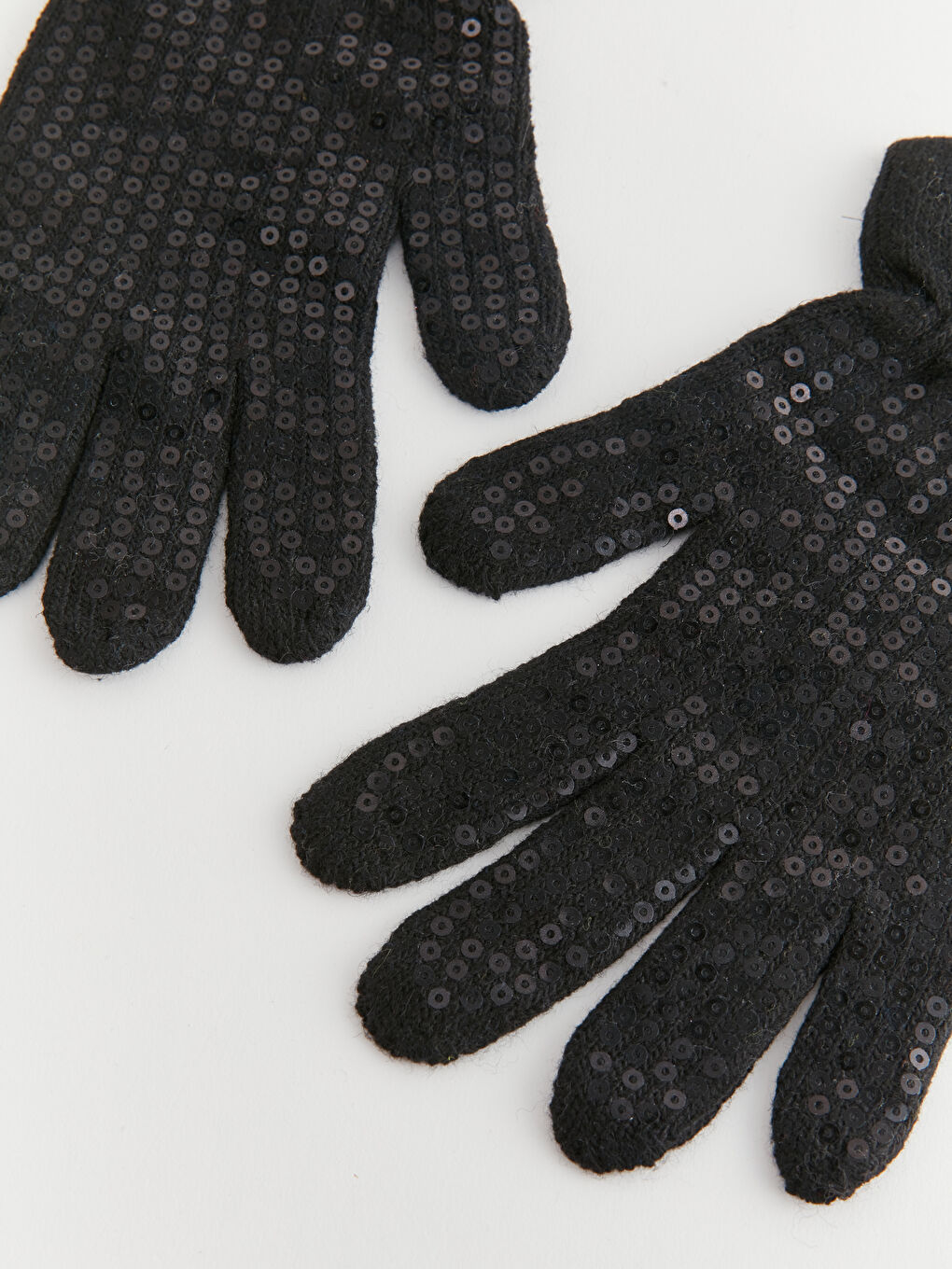 Siyah Baskılı Kadın Eldiven-1