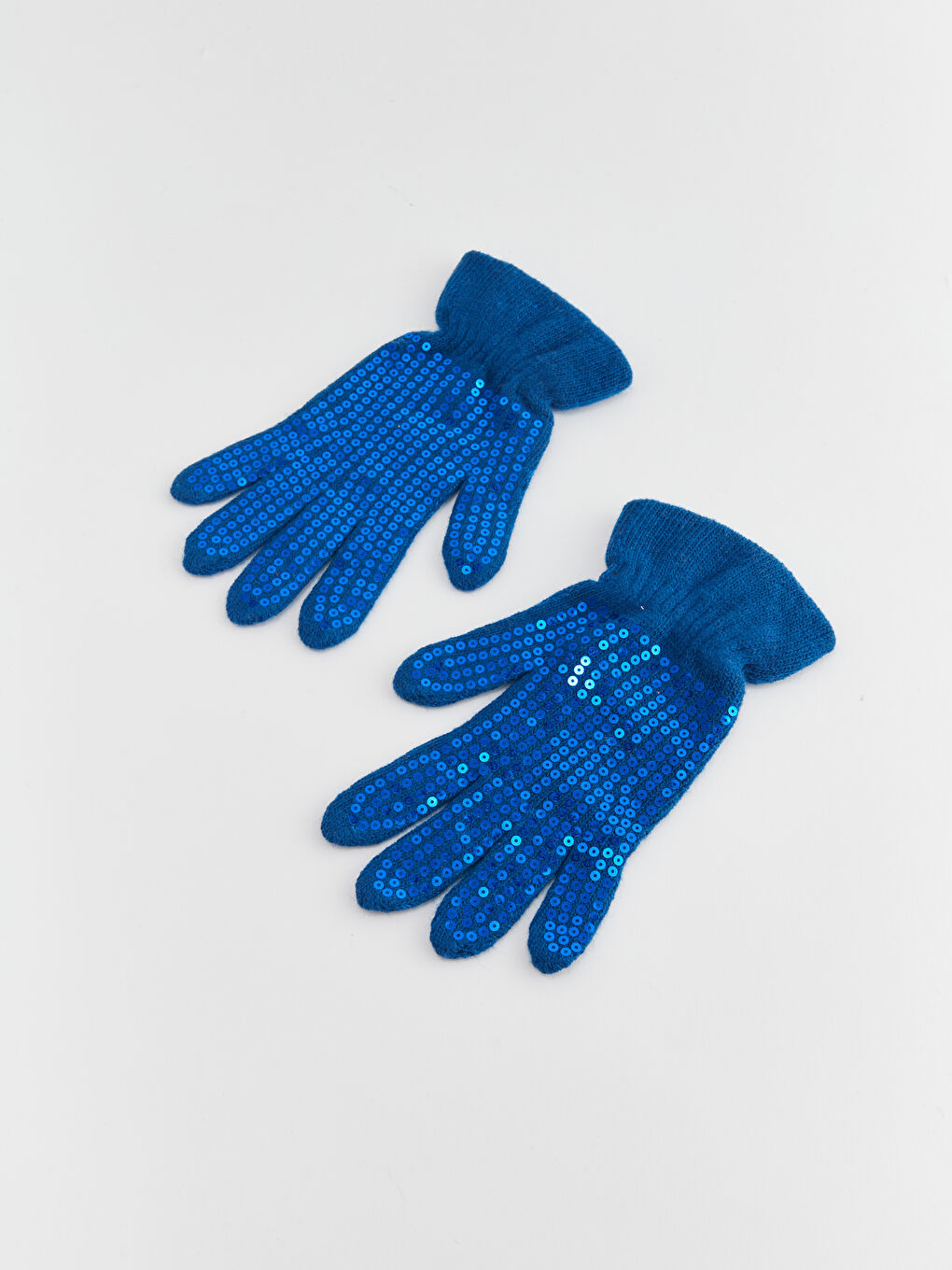 Mavi Baskılı Kadın Eldiven