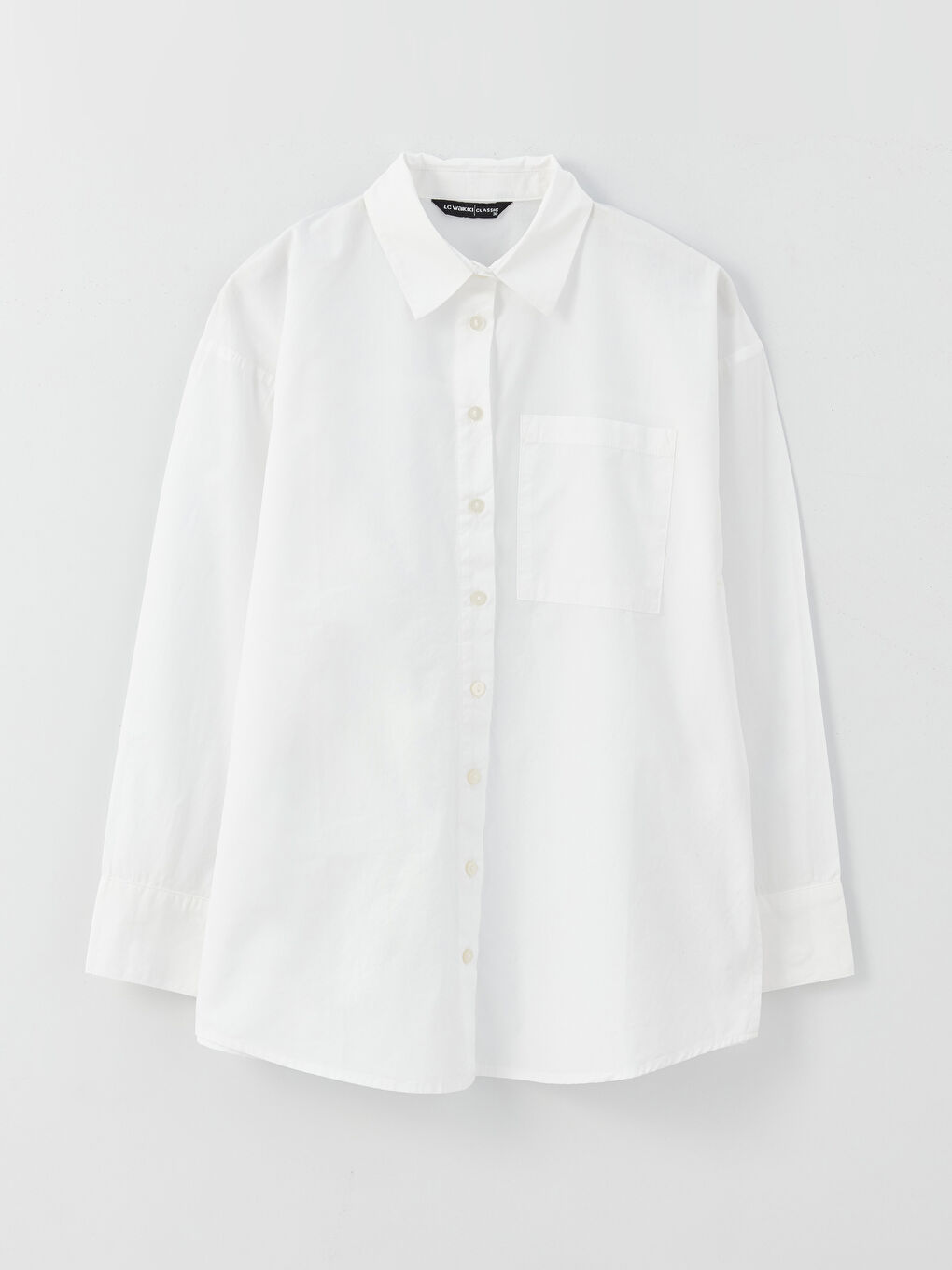 Oversize Poplin Women's Shirt-5