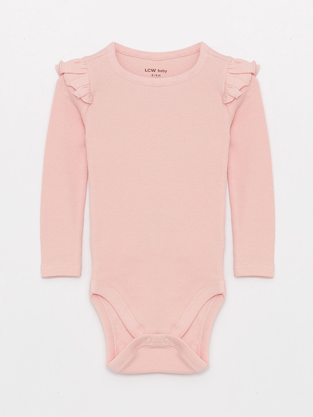 Body bébé basique à col rond pour fille avec boutons-pression