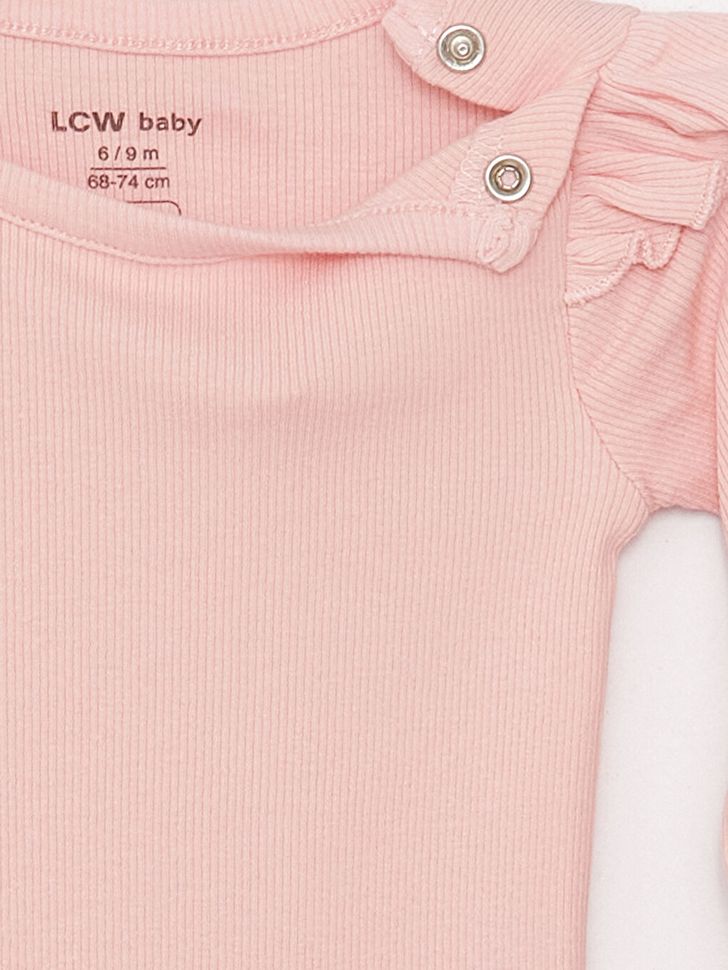 Body bébé basique à col rond pour fille avec boutons-pression-2