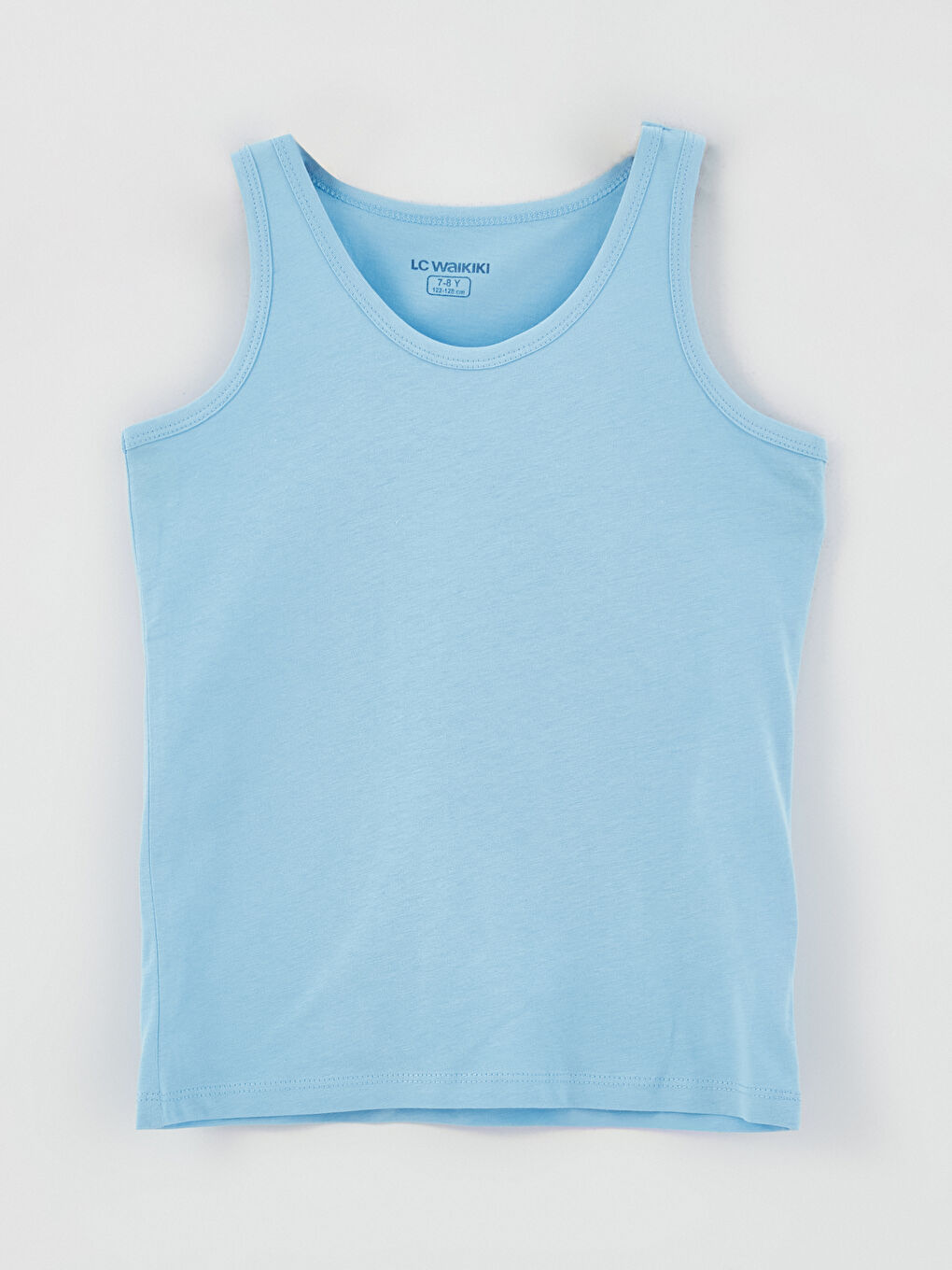 Beyaz Bisiklet Yaka Erkek Çocuk Atlet 2'li-2