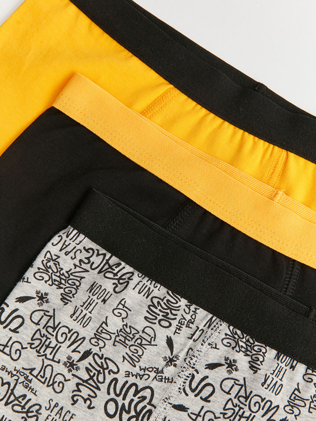 Gri Baskılı Erkek Çocuk Boxer 3'lü-2