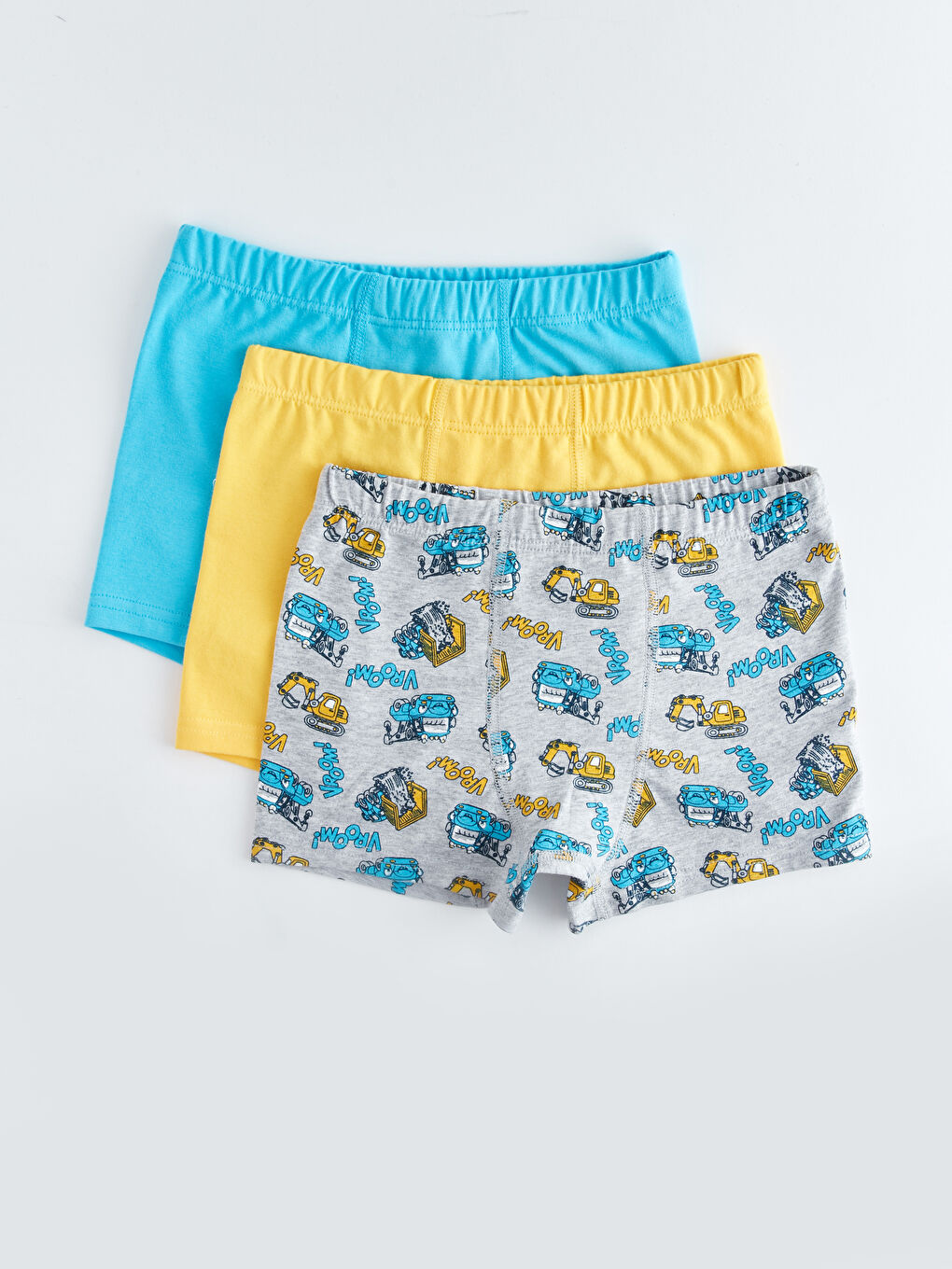 LCW Kids Štampane pamučne bokserice za dečake - pakovanje od 3 komada -W38830Z4-998