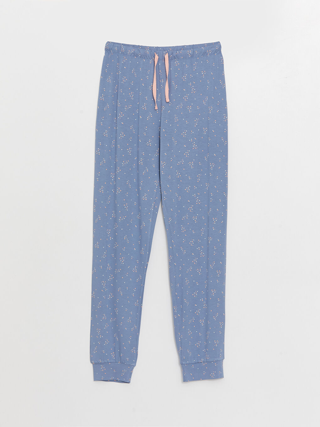 طقم بيجامة بياقة دائرية كم قصير مطبوع للسيدات-8