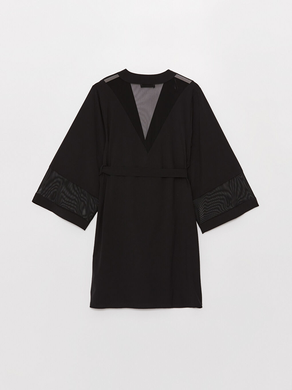 Шальовий комір Простий Атласний Халат для жінок-6