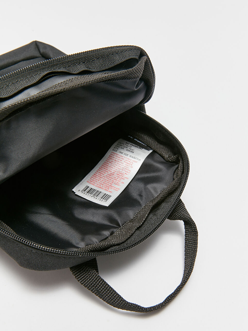 Siyah Baskılı Erkek Çapraz Çanta-4