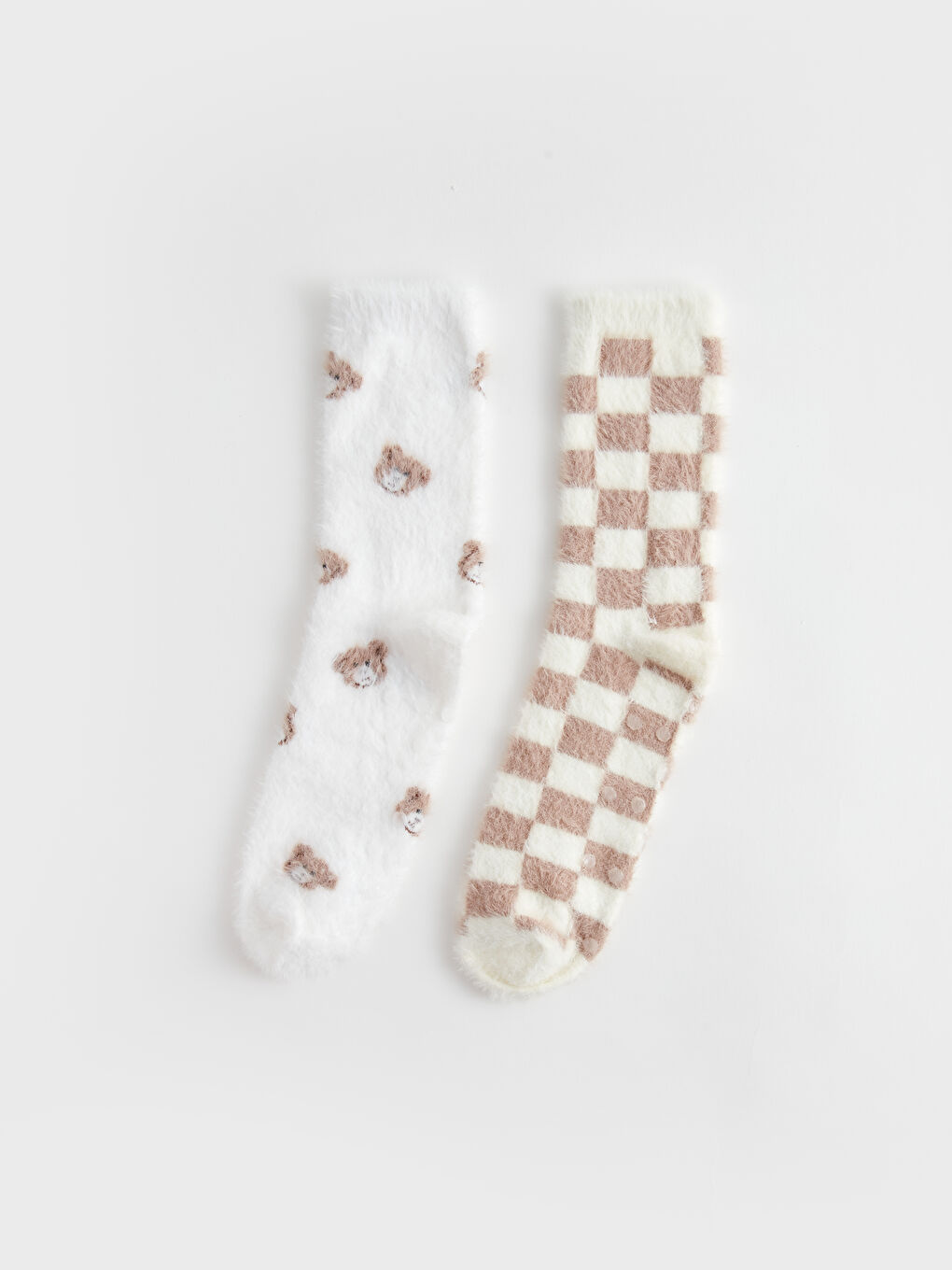 LCW DREAM Patterned Women's Homewear Socks 2 Pack -W38991Z8-EEW