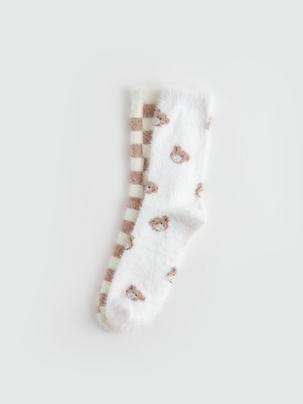 LCW DREAM Patterned Women's Homewear Socks 2 Pack -W38991Z8-EEW