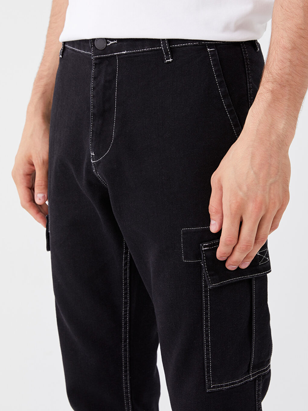 Siyah 700 Straight Fit Erkek Jean Pantolon-4