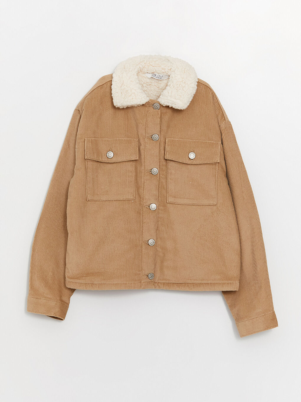 Fur Collar Girls' Velvet Jacket -W39034Z4-VEZ