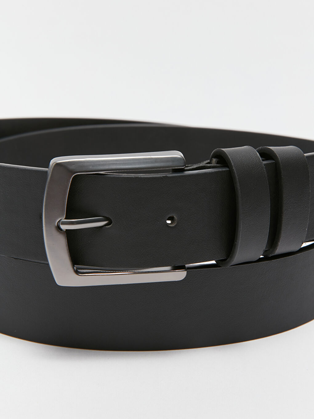LCW ACCESSORIES Siyah Deri Görünümlü Erkek Kemer - 3