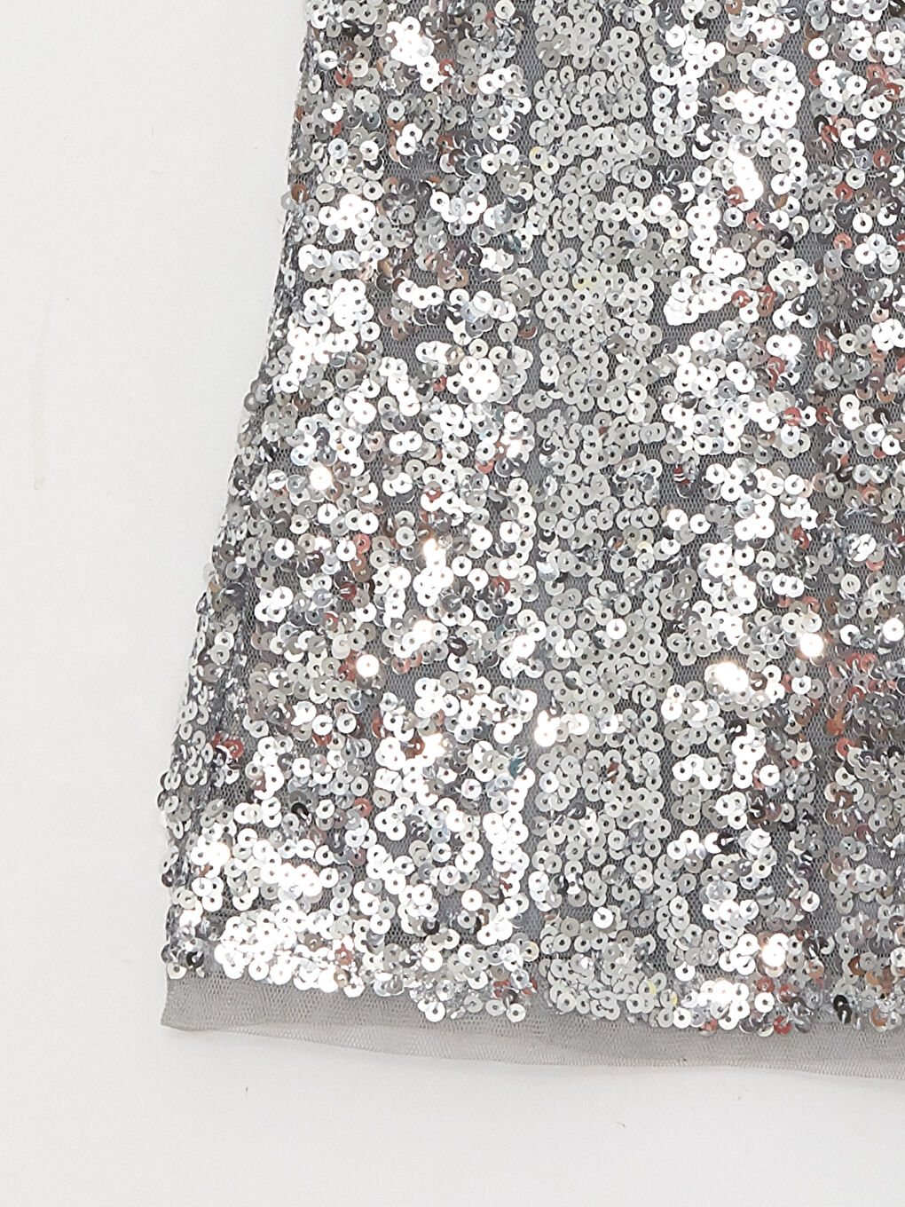 Crew Neck Sequin Embroidered Girls' Dress-2