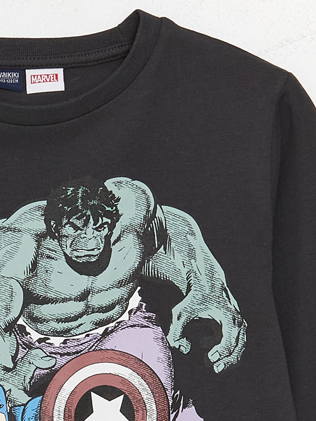 Crew Neck Avengers Printed Long Sleeve Boys Sweatshirt-1