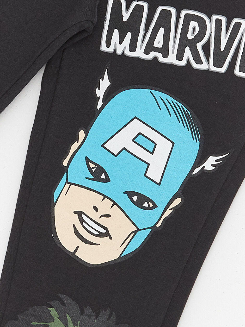 Antrasit Beli Lastikli Marvel Baskılı Erkek Çocuk Jogger Eşofman Altı-5