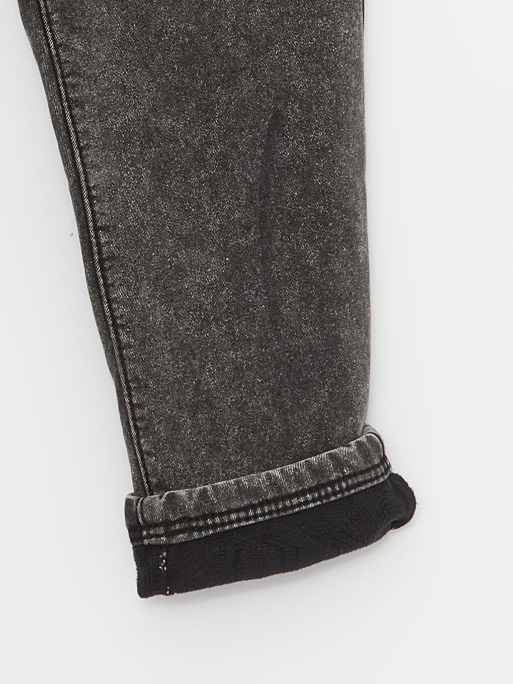 LCW Kids Mom Fit Fleece-Lined Girl's Jeans -W39180Z4-SHP