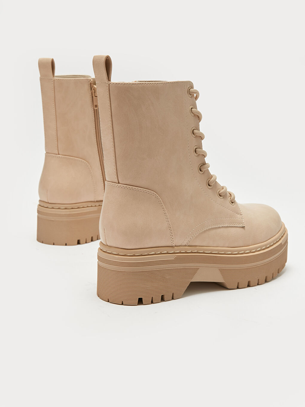 LCW STEPS Laces and Zipper Closure Women's Snow Boots -W39198Z8-SPT