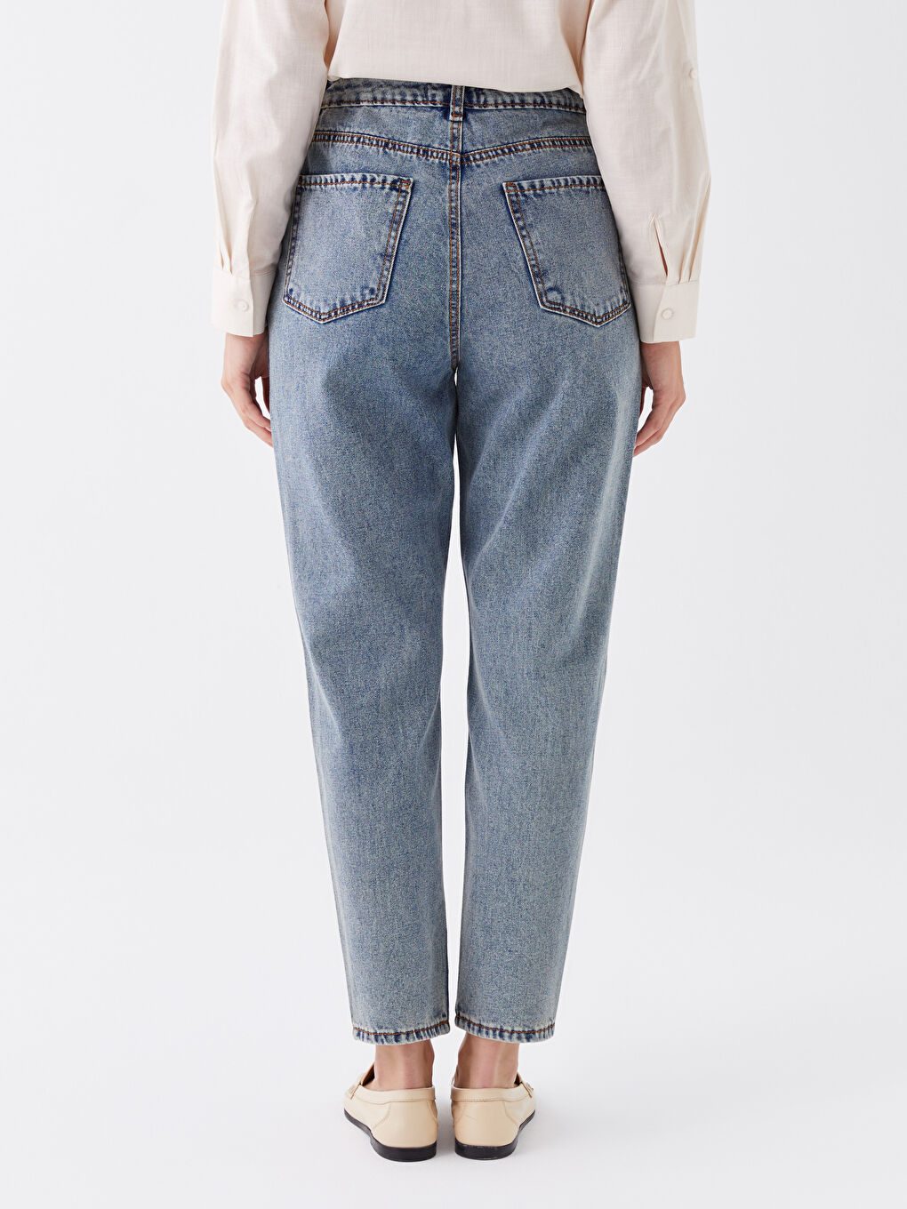 İndigo Slim Fit Kadın Jean Pantolon-3