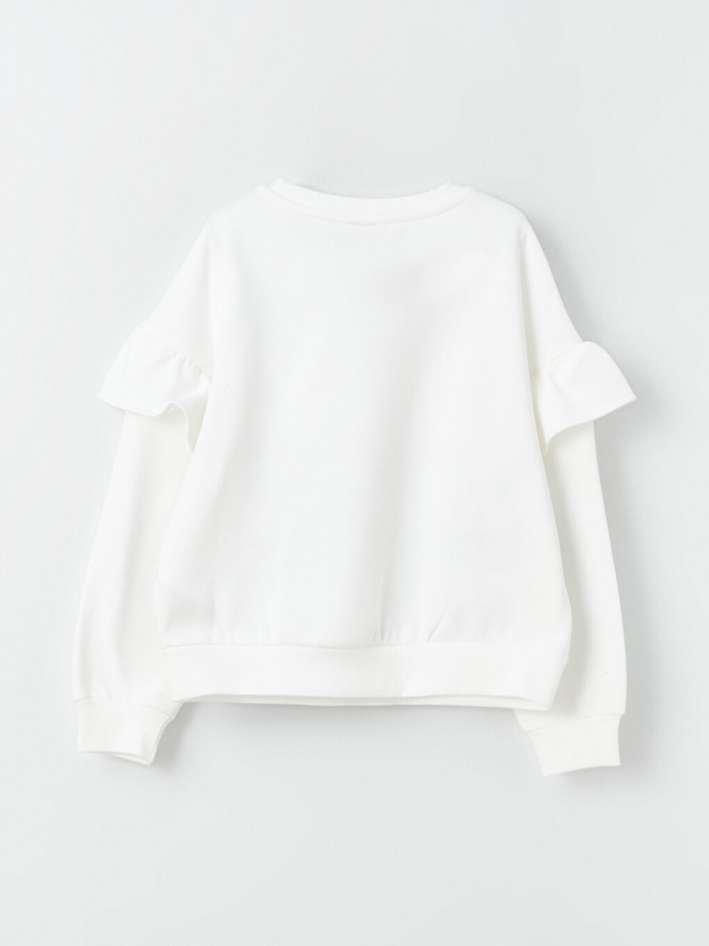LCW Kids Crew Neck Printed Long Sleeve Girls' Sweatshirt -W39306Z4-FEW