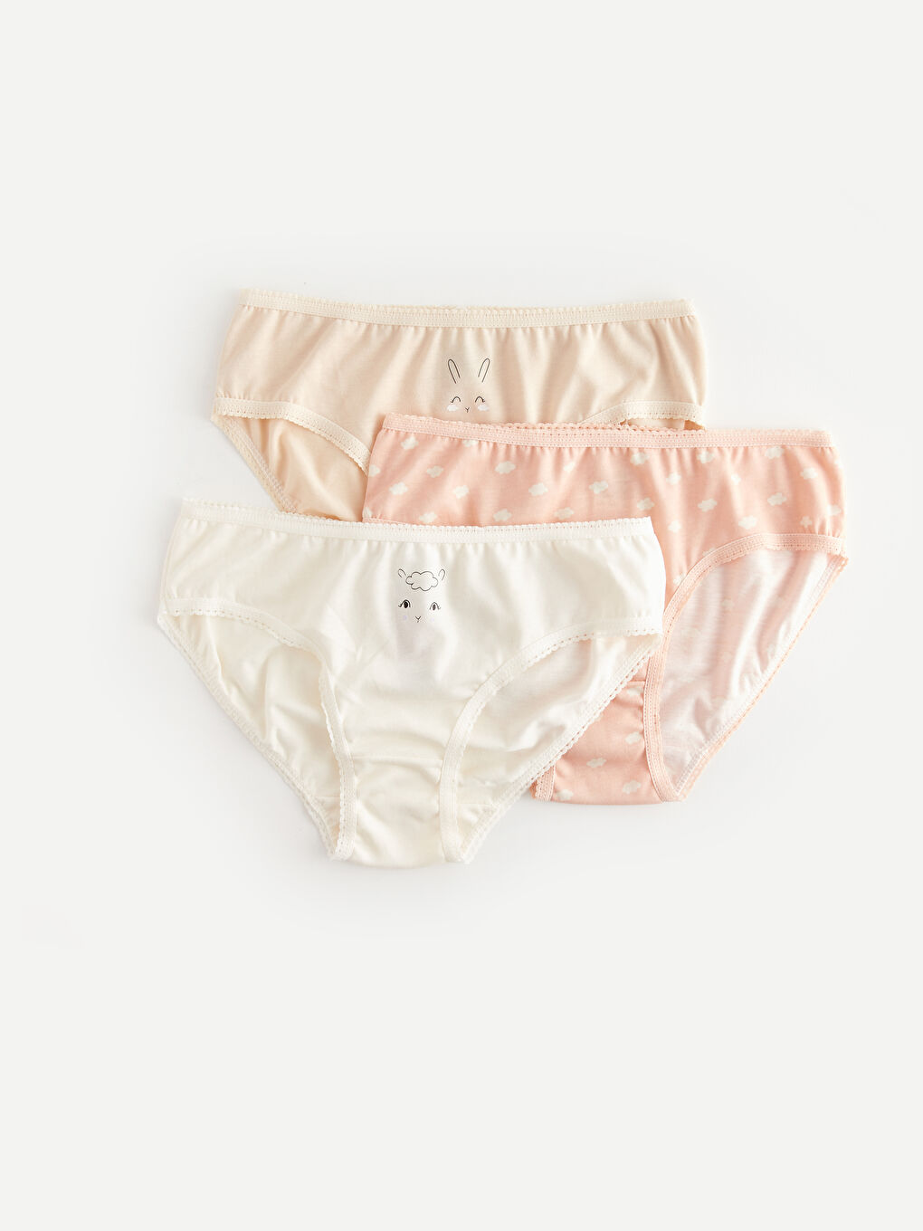 Printed Cotton Girls' Knickers 3-packs