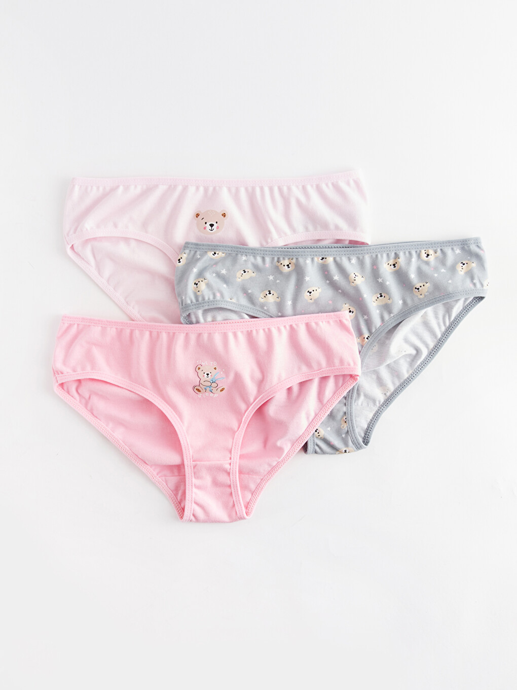 Printed Cotton Girls' Knickers 3-packs