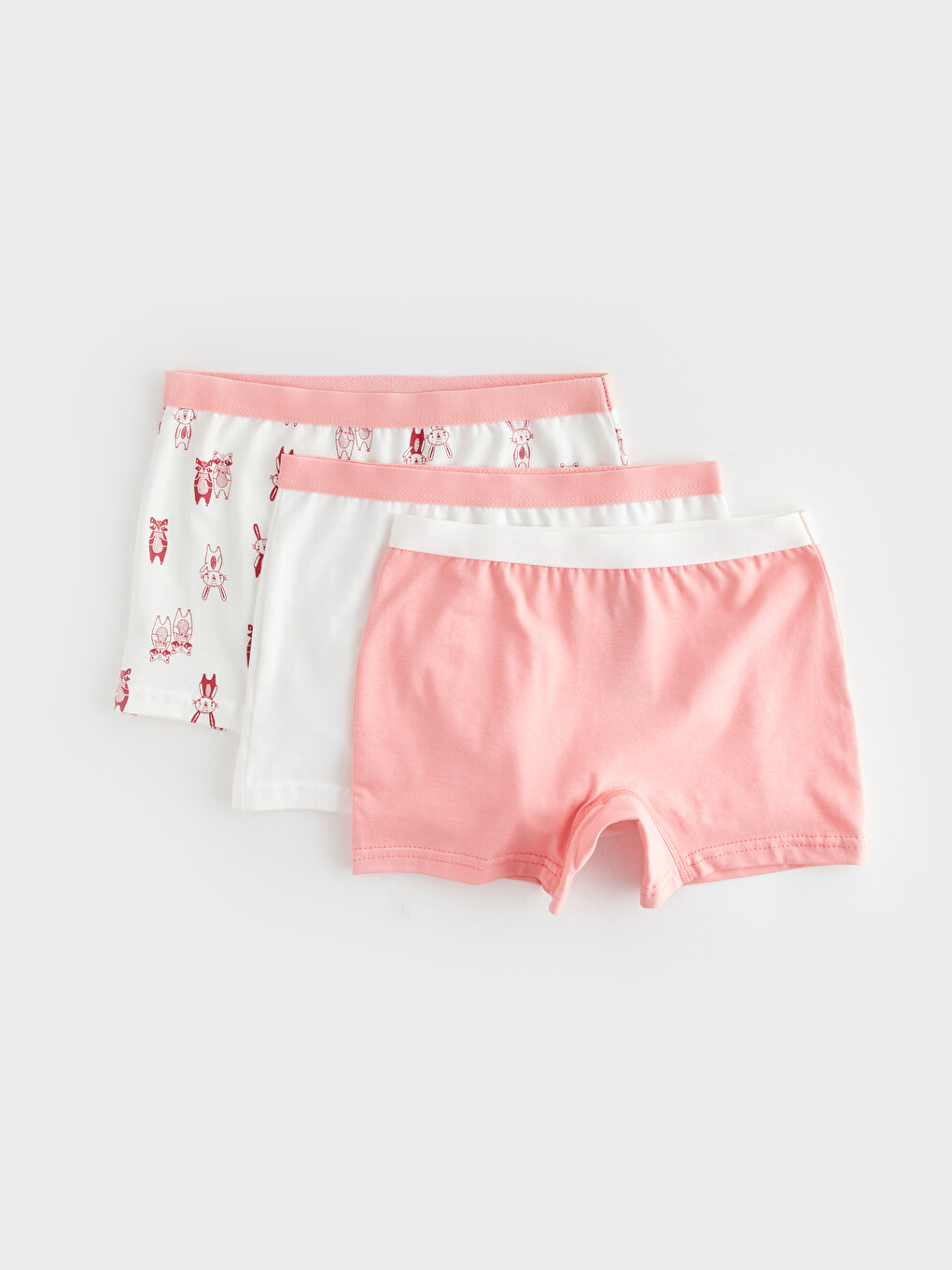 Lot de 3 Caleçons Boxers Fille en Coton