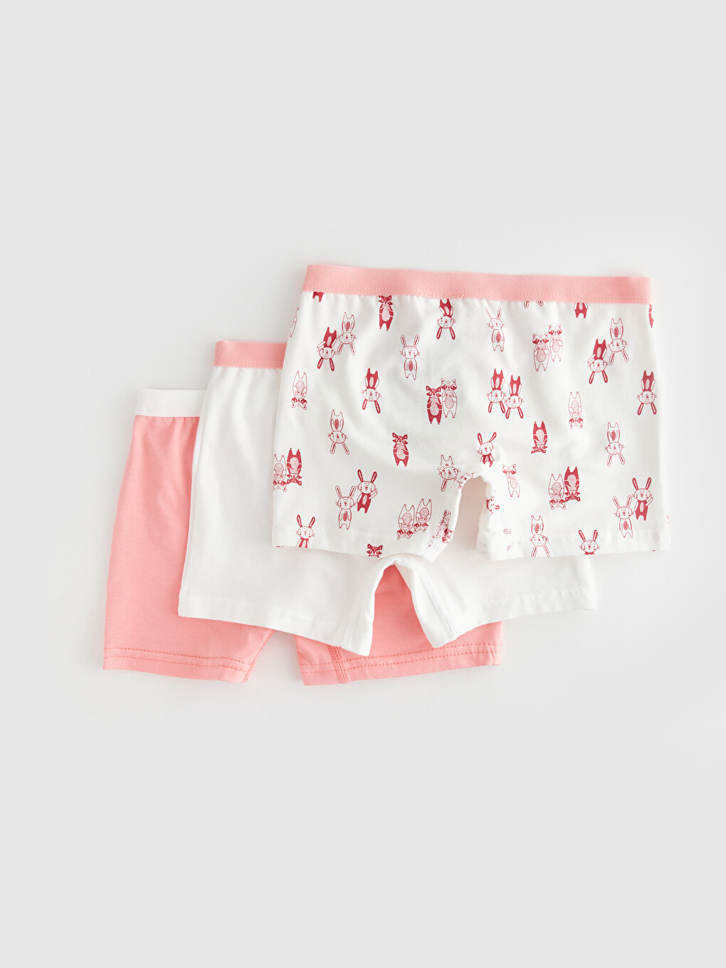 Lot de 3 Caleçons Boxers Fille en Coton-1