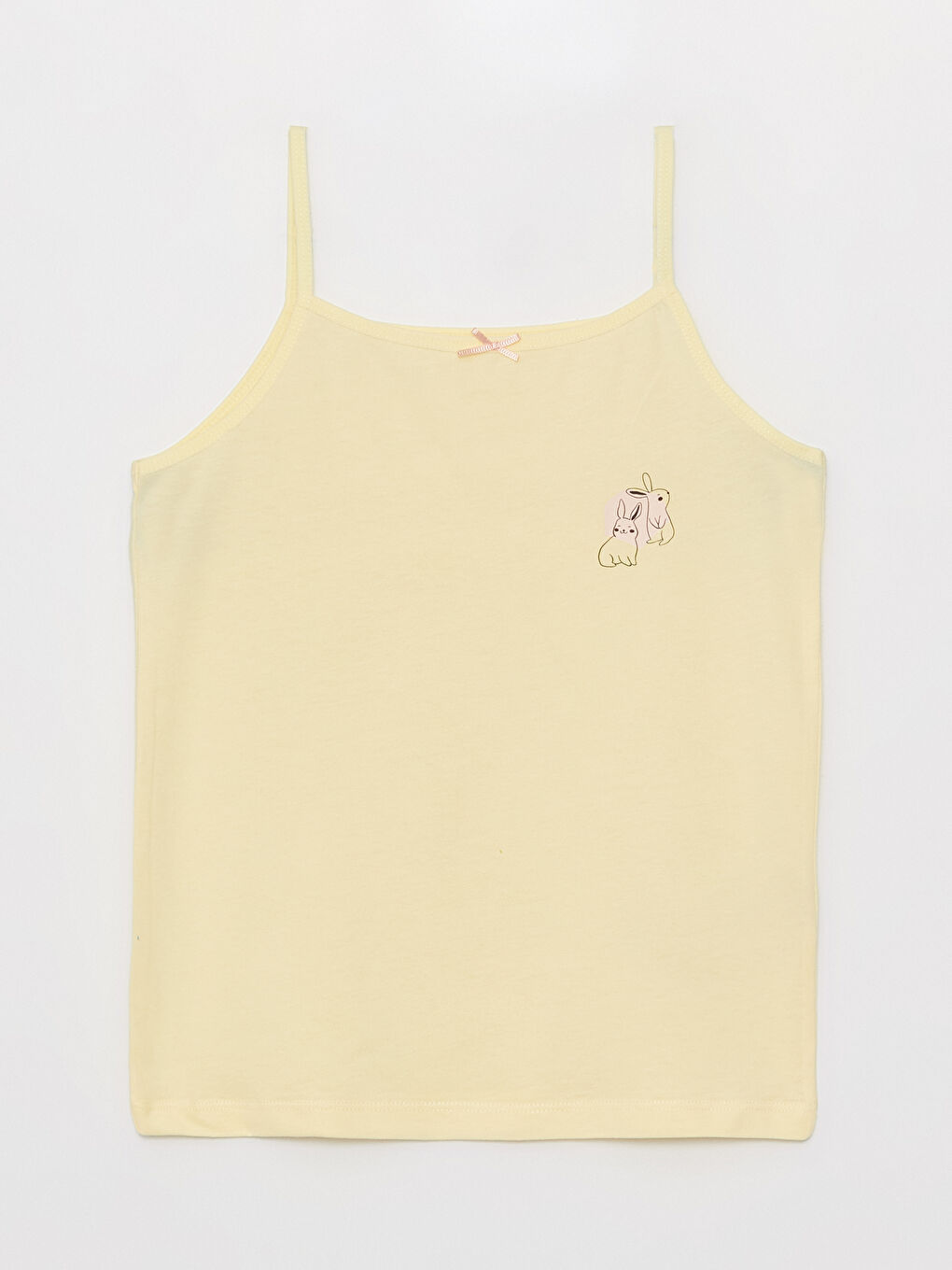 Квадратно деколте с презрамки отпечатана жилетка за момичета 2 опаковки-1