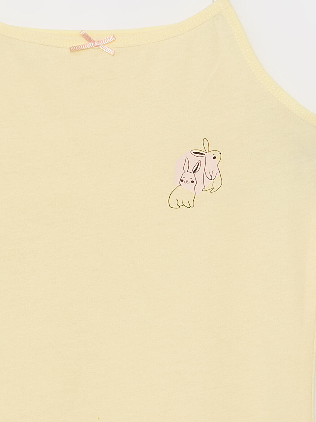 Квадратно деколте с презрамки отпечатана жилетка за момичета 2 опаковки-2