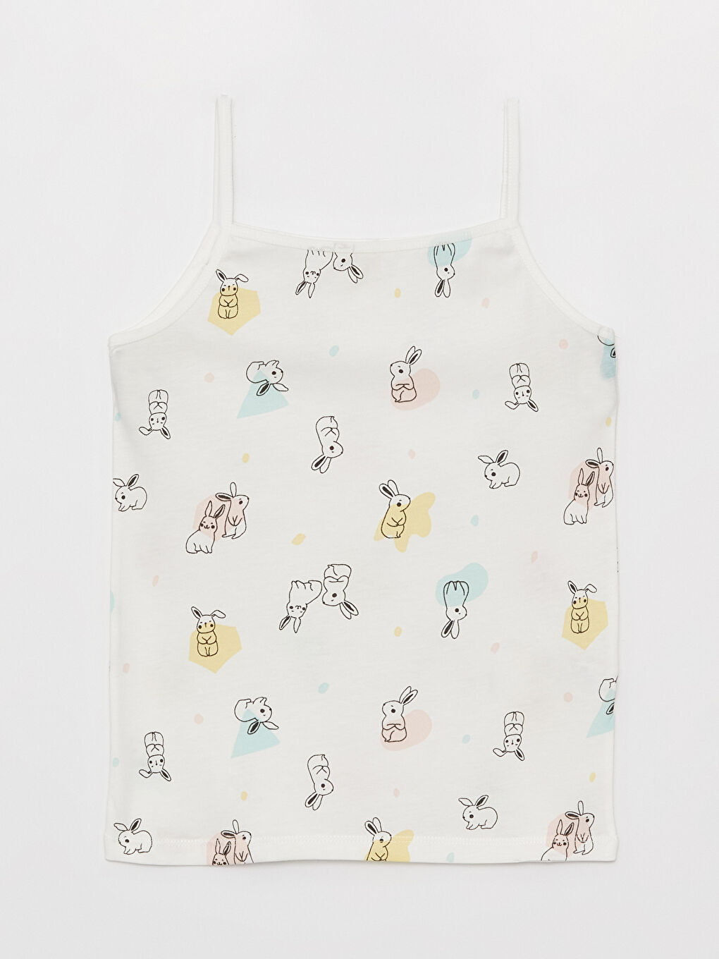 Квадратно деколте с презрамки отпечатана жилетка за момичета 2 опаковки-6