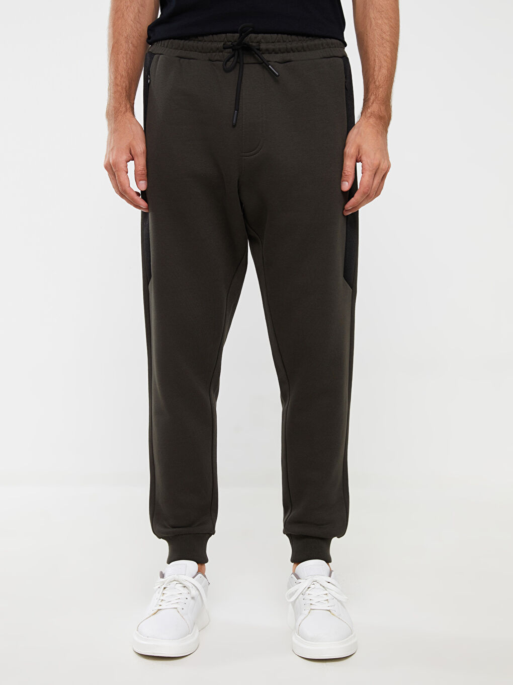 Slim Fit Men's Thick Jogger Sweatpants -W39369Z8-HCM