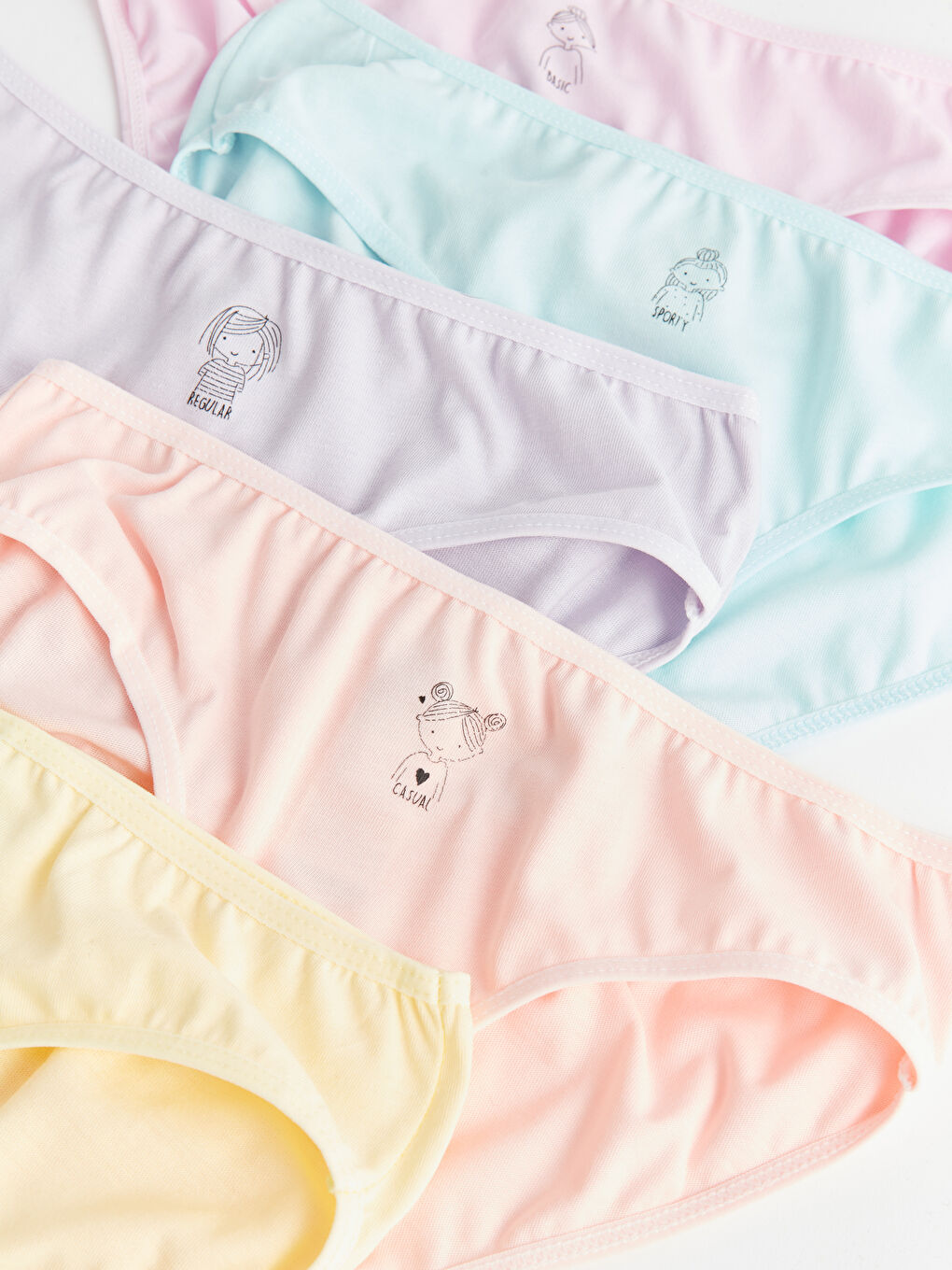 Printed Cotton Girls' Knickers 5 Pack-1